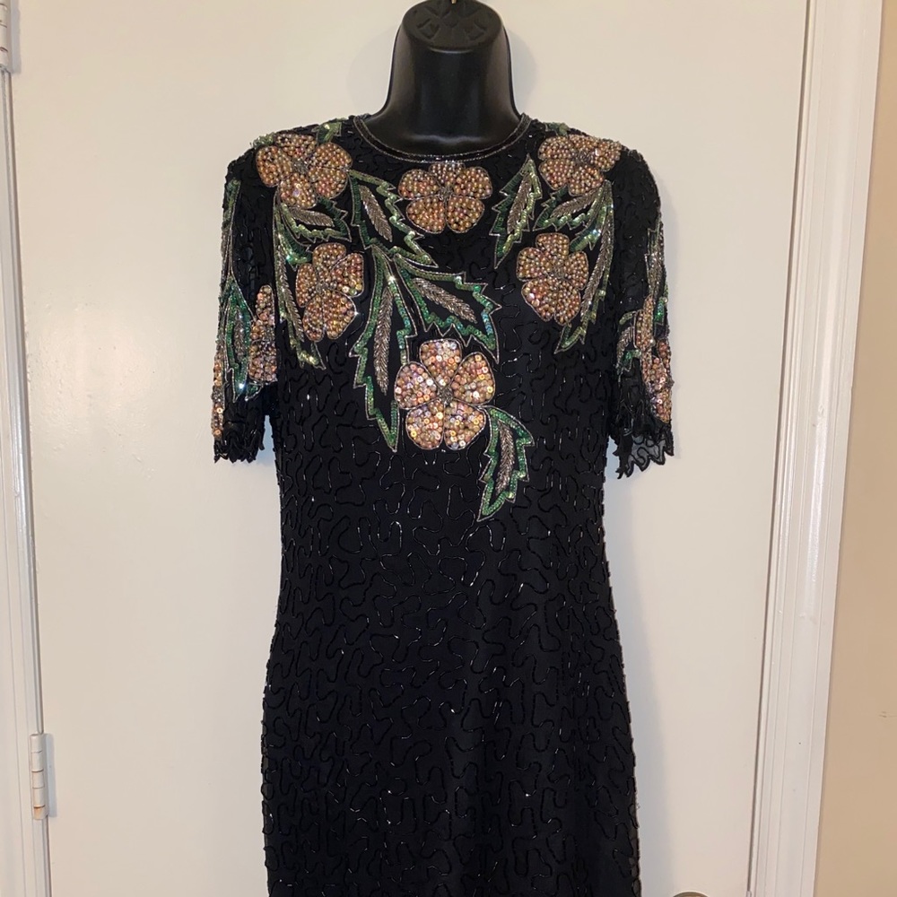 Formal Vintage Sequined/Beaded Scala Dress.